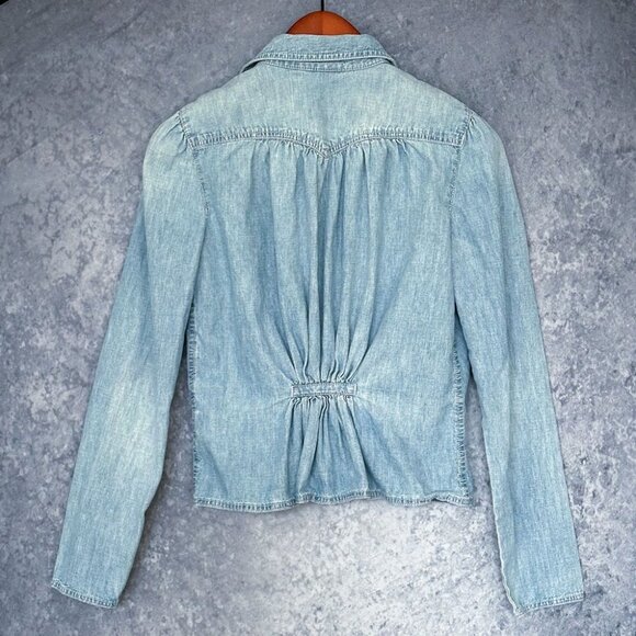 Lauren Jeans Co Ralph Lauren Chambray Denim Jacket, Medium - Picture 2 of 5